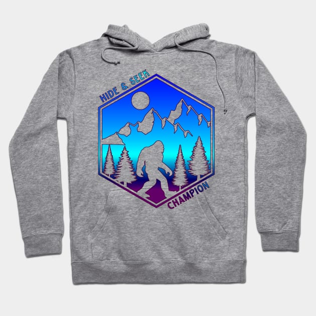 Hide & Seek Champion Sasquatch Blue Hoodie by HilariousDelusions